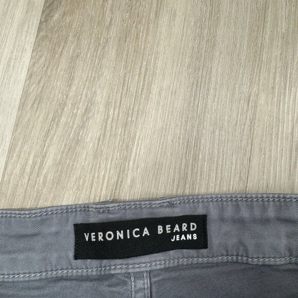 Veronica Beard Ayla High Rise Chino Pants Size 28 Slate Blue Made In USA - Picture 4 of 10